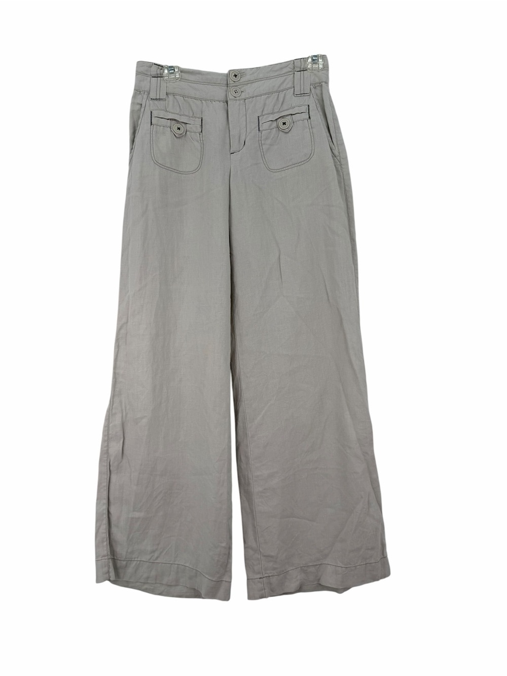 Cidra Anthropologie Women's Wide-Leg Pants in Light Gray